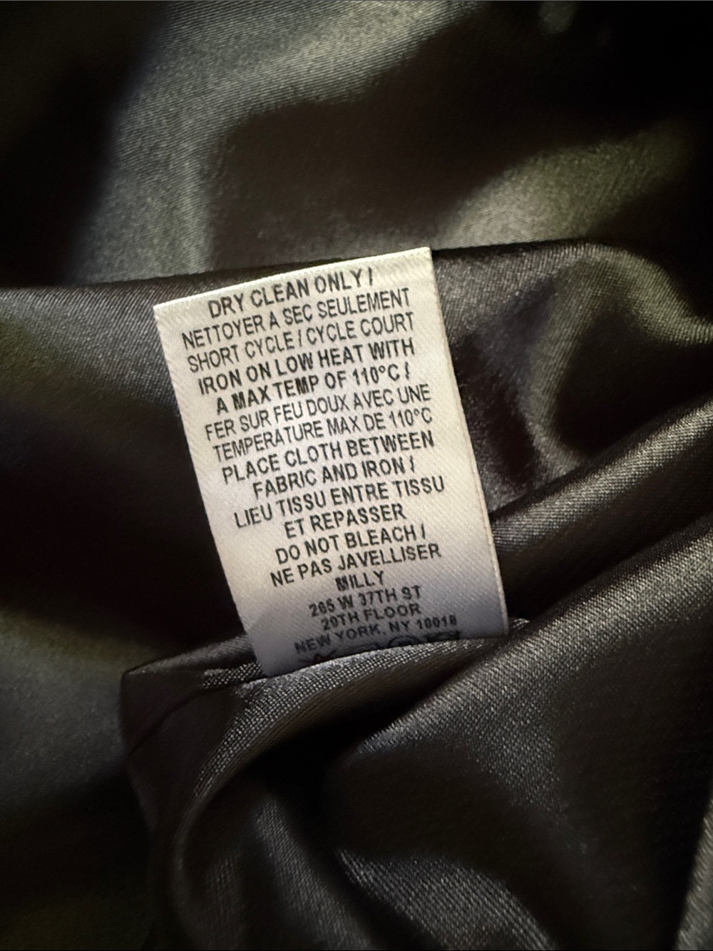 Milly of New York black geometric overlay, size 6 - Picture 4 of 4